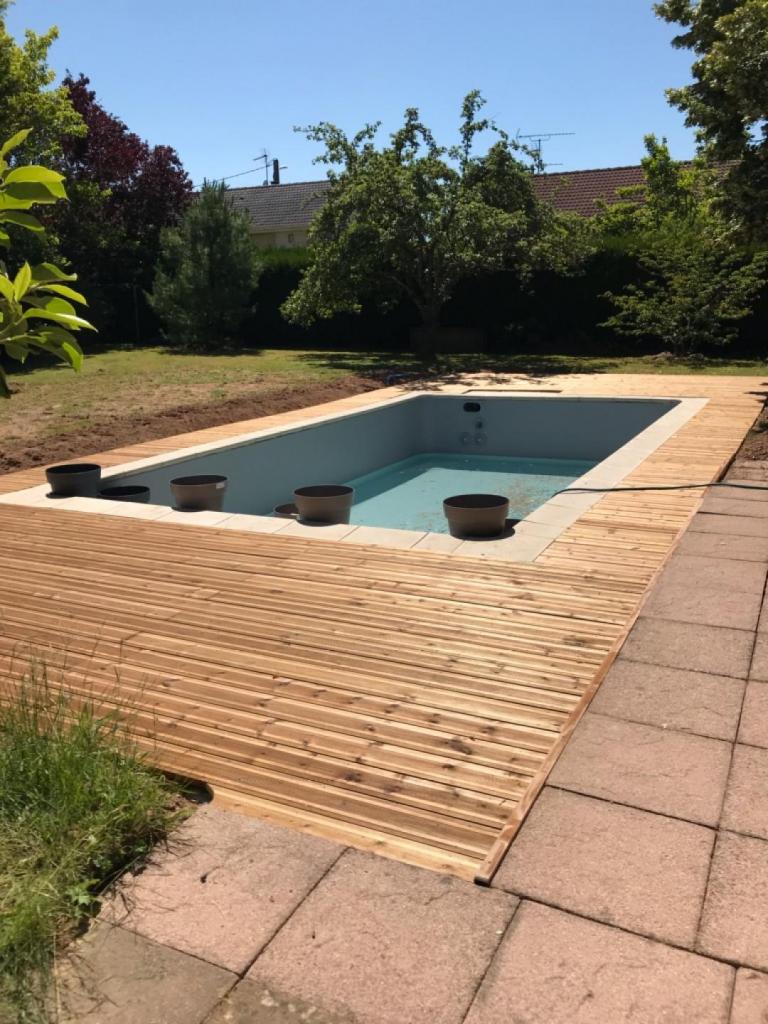 Réalisation d'une terrasse surélevée en bois